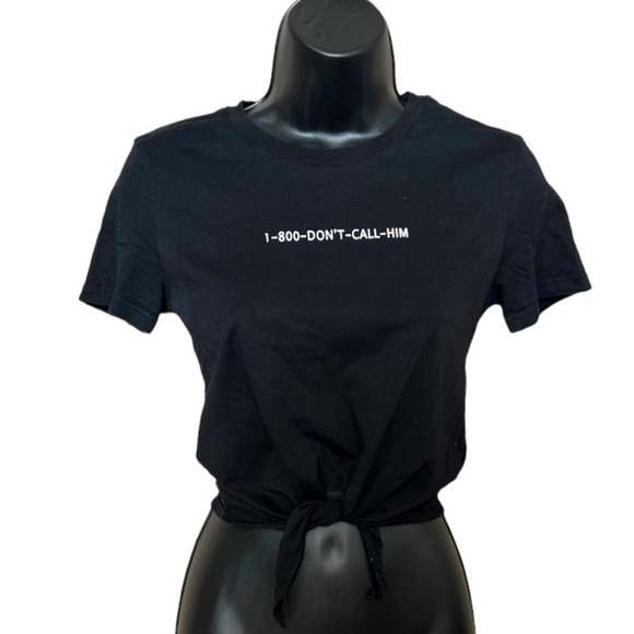 H&M Tops - 1-800 Don’t Call Him Crop Top